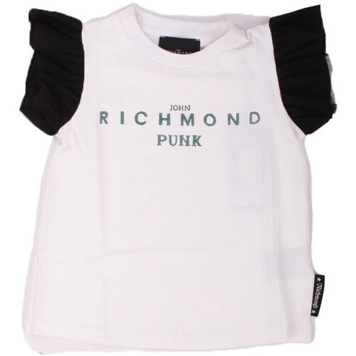 vaatteet Tytöt Lyhythihainen t-paita John Richmond RGP23070TS Valkoinen