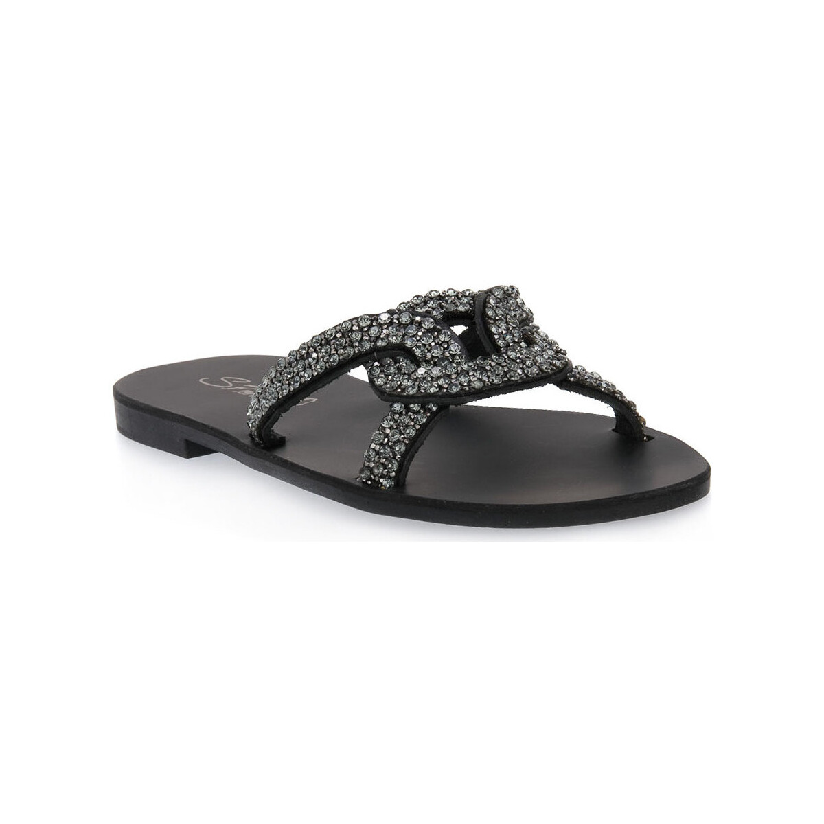 kengät Naiset Sandaalit S.piero BLACK TR SOLE Musta