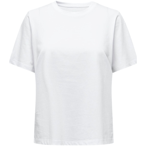 vaatteet Naiset Svetari Only T-Shirt  S/S Tee -Noos - White Valkoinen