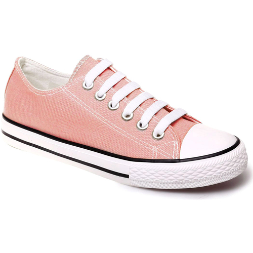 kengät Naiset Tennarit La Modeuse 61253_P139631 Vaaleanpunainen