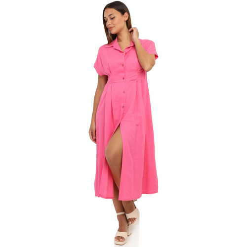 vaatteet Naiset Mekot La Modeuse 67069_P155963 Vaaleanpunainen