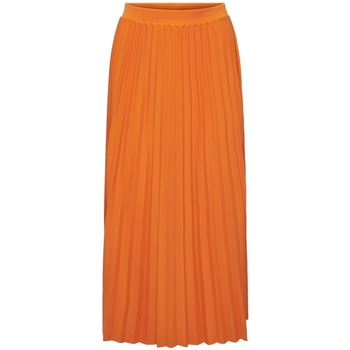 vaatteet Naiset Hame Only Melisa Plisse Skirt - Orange Peel Oranssi