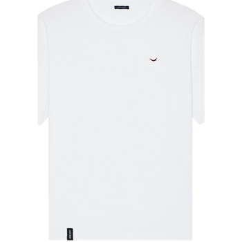 vaatteet Miehet T-paidat & Poolot Organic Monkey T-Shirt Red Hot - White Valkoinen