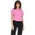 vaatteet Naiset Lyhythihainen t-paita Jacqueline De Yong CAMISETA MUJER NELLY  15257232 Vaaleanpunainen