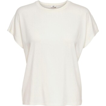 vaatteet Naiset Lyhythihainen t-paita Jacqueline De Yong CAMISETA MUJER NELLY  15257232 Beige