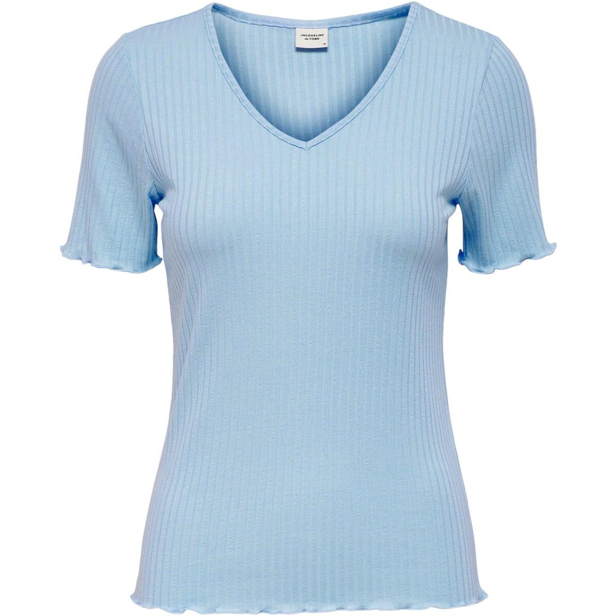 vaatteet Naiset Lyhythihainen t-paita Jacqueline De Yong CAMISETA CANALE MUJER  15238718 Sininen