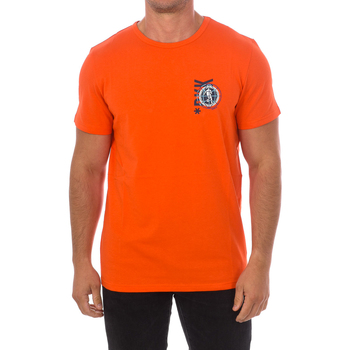 vaatteet Miehet Lyhythihainen t-paita Bikkembergs BKK2MTS02-ORANGE Oranssi
