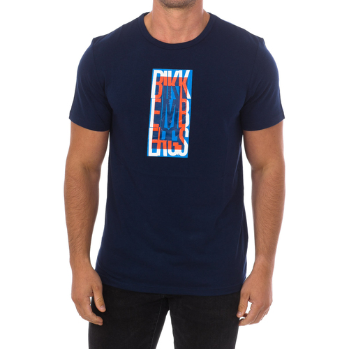 vaatteet Miehet Lyhythihainen t-paita Bikkembergs BKK2MTS04-NAVY Sininen