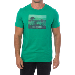 vaatteet Miehet Lyhythihainen t-paita Bikkembergs BKK2MTS06-GREEN Vihreä