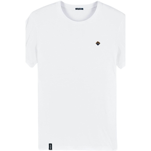 vaatteet Miehet T-paidat & Poolot Organic Monkey T-Shirt  - White Valkoinen