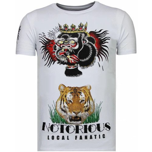 vaatteet Miehet Lyhythihainen t-paita Local Fanatic 144125331 Valkoinen