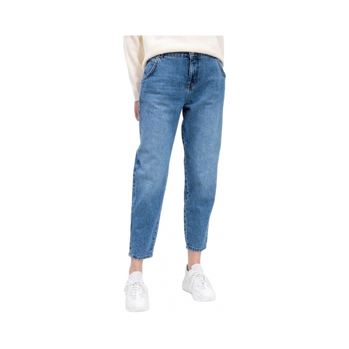 vaatteet Naiset Suorat farkut Only Jeans Troy Life - Medium Blue Denim Sininen