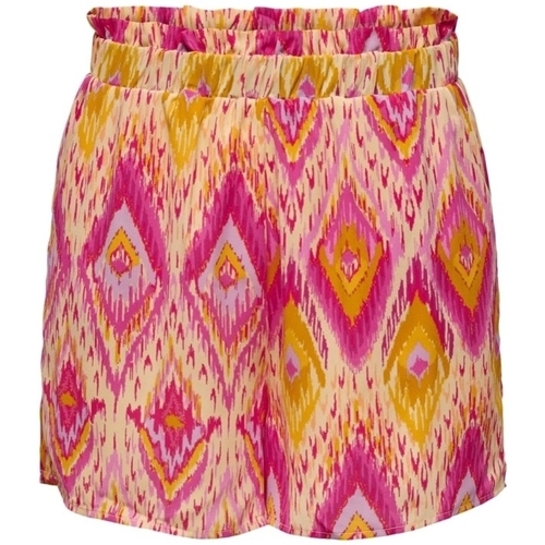 vaatteet Naiset Shortsit / Bermuda-shortsit Only Shorts Alma Life Poly - Raspberry Rose Vaaleanpunainen