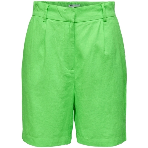 vaatteet Naiset Shortsit / Bermuda-shortsit Only Caro HW Long Shorts - Summer Green Vihreä