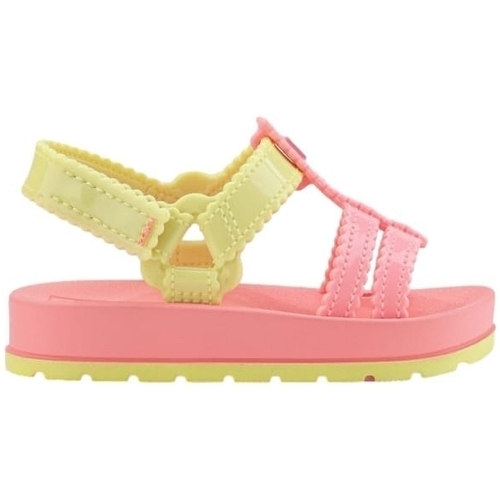 kengät Lapset Sandaalit ja avokkaat Zaxynina Conectada Baby - Neon Pink / Light Gree Vaaleanpunainen