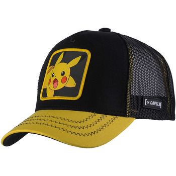 Asusteet / tarvikkeet Miehet Lippalakit Capslab Freegun Pokemon Pikachu Cap Musta