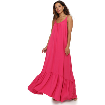 vaatteet Naiset Mekot La Modeuse 67362_P156410 Vaaleanpunainen