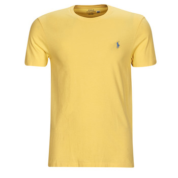 vaatteet Miehet Lyhythihainen t-paita Polo Ralph Lauren T-SHIRT AJUSTE EN COTON Keltainen / Keltainen
