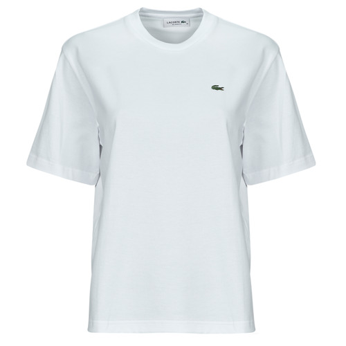 vaatteet Naiset Lyhythihainen t-paita Lacoste TF7215 Valkoinen