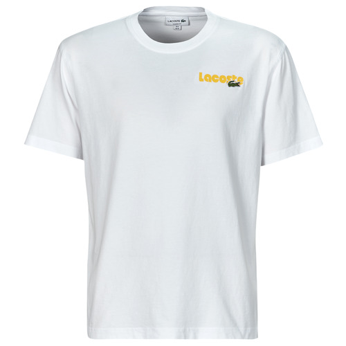 vaatteet Miehet Lyhythihainen t-paita Lacoste TH7544 Valkoinen