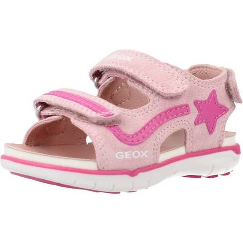 kengät Tytöt Sandaalit ja avokkaat Geox B SANDAL DELHI GIRL Vaaleanpunainen