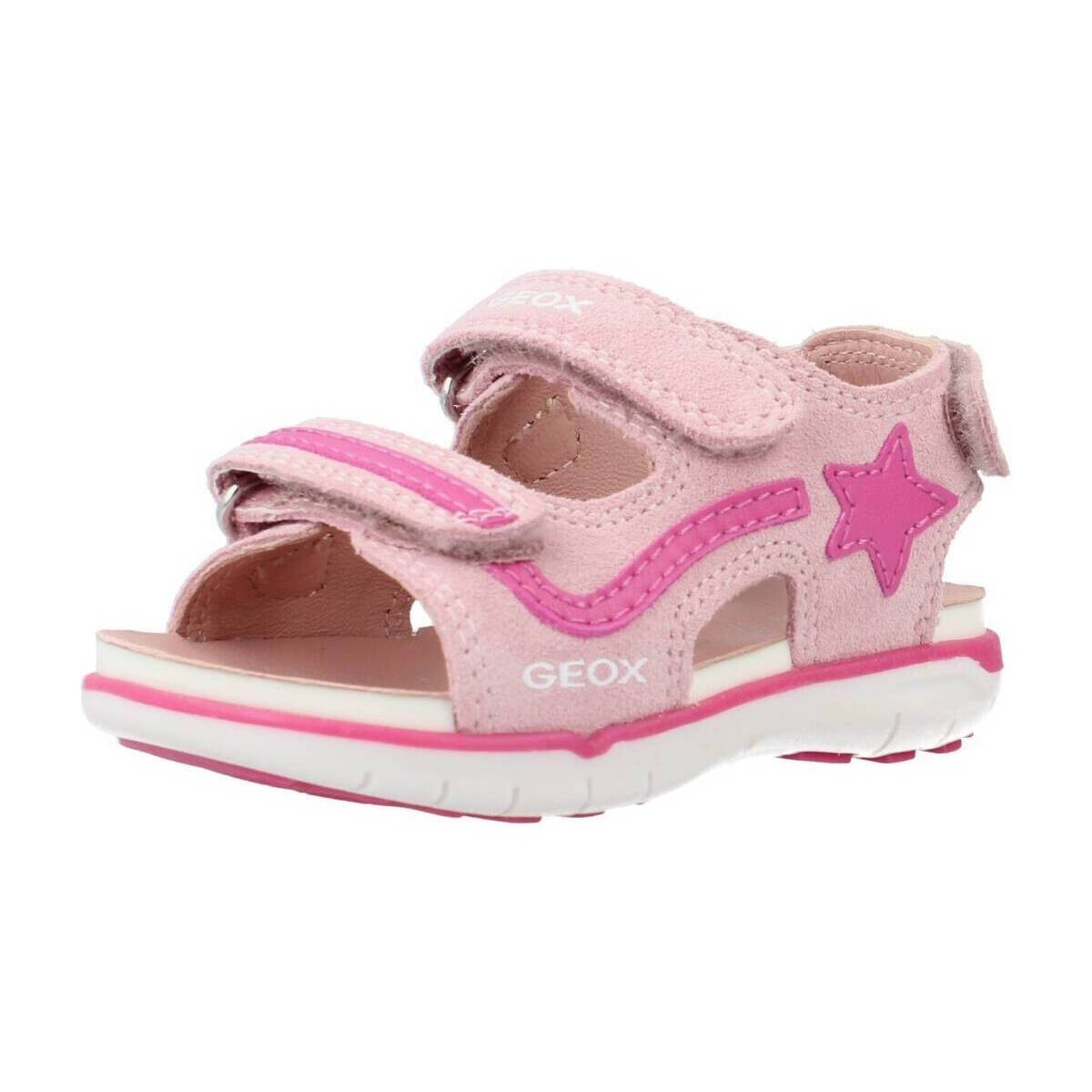 kengät Tytöt Sandaalit ja avokkaat Geox B SANDAL DELHI GIRL Vaaleanpunainen