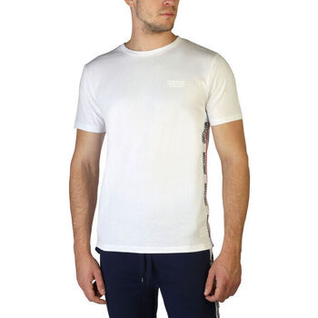 vaatteet Miehet Lyhythihainen t-paita Moschino - 1903-8101 Valkoinen