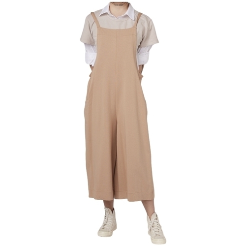 vaatteet Naiset Jumpsuits / Haalarit Wendy Trendy Jumpsuit 791852 - Beige Beige
