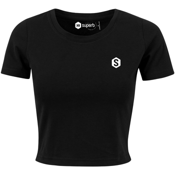 vaatteet Naiset Lyhythihainen t-paita Superb 1982 BY042-BLACK Musta