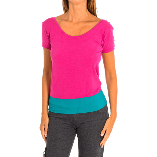 vaatteet Naiset Lyhythihainen t-paita Zumba Z1T00321-ROSA Violetti