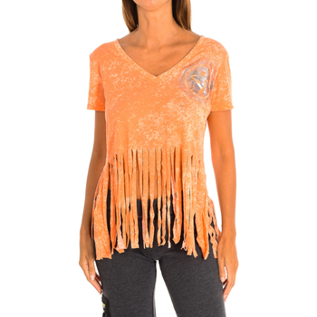 vaatteet Naiset T-paidat & Poolot Zumba Z1T00401-MANGO Oranssi
