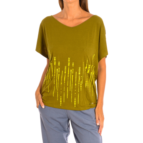 vaatteet Naiset Lyhythihainen t-paita Zumba Z1T00463-VERDE Vihreä