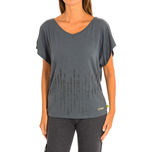 vaatteet Naiset Lyhythihainen t-paita Zumba Z1T00463-GRIS Monivärinen