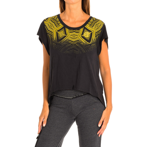 vaatteet Naiset Lyhythihainen t-paita Zumba Z1T00570-NEGRO Musta