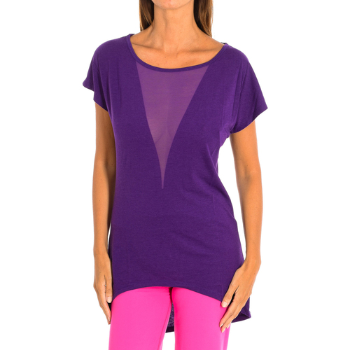 vaatteet Naiset Lyhythihainen t-paita Zumba Z1T00683-LILA Violetti