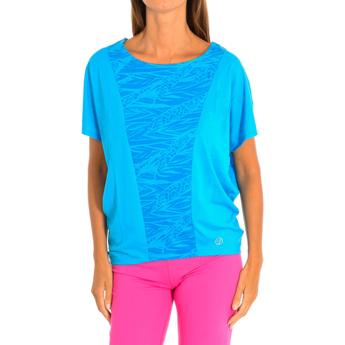 vaatteet Naiset Lyhythihainen t-paita Zumba Z1T00685-AZUL Sininen