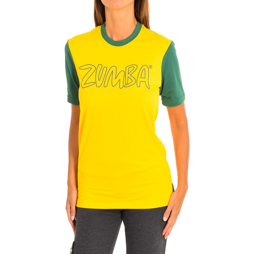 vaatteet Naiset Lyhythihainen t-paita Zumba Z2T00147-AMARILLO Monivärinen