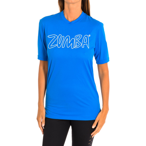 vaatteet Naiset Lyhythihainen t-paita Zumba Z2T00153-AZUL Sininen