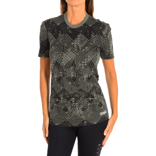 vaatteet Naiset Lyhythihainen t-paita Zumba Z2T00161-NEGRO Monivärinen