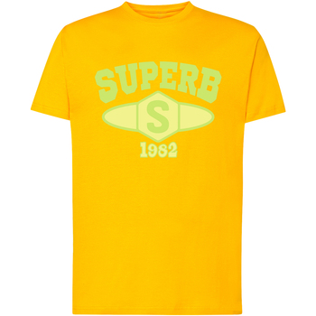 vaatteet Miehet Lyhythihainen t-paita Superb 1982 SPRBCA-2201-YELLOW Keltainen