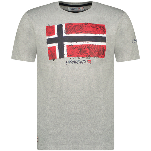 vaatteet Miehet Lyhythihainen t-paita Geo Norway SW1239HGNO-BLENDED GREY Harmaa