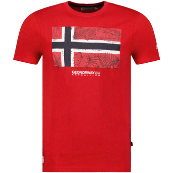 vaatteet Miehet Lyhythihainen t-paita Geo Norway SW1239HGNO-RED Punainen