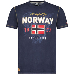 vaatteet Miehet Lyhythihainen t-paita Geographical Norway SW1304HGNO-NAVY Sininen