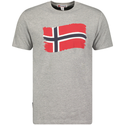 vaatteet Miehet Lyhythihainen t-paita Geographical Norway SX1078HGN-BLENDED GREY Harmaa