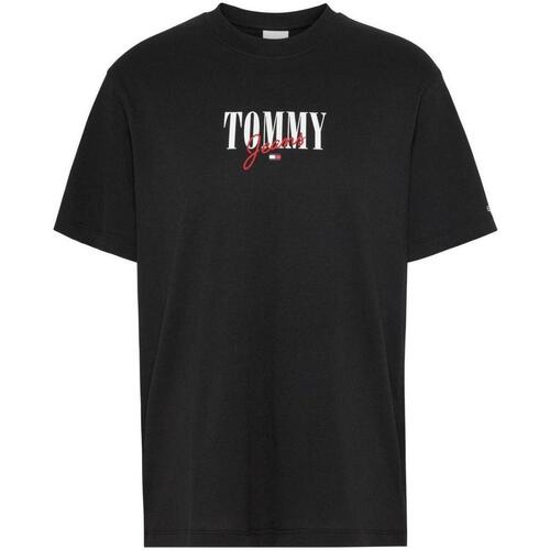 vaatteet Naiset Lyhythihainen t-paita Tommy Hilfiger  Musta