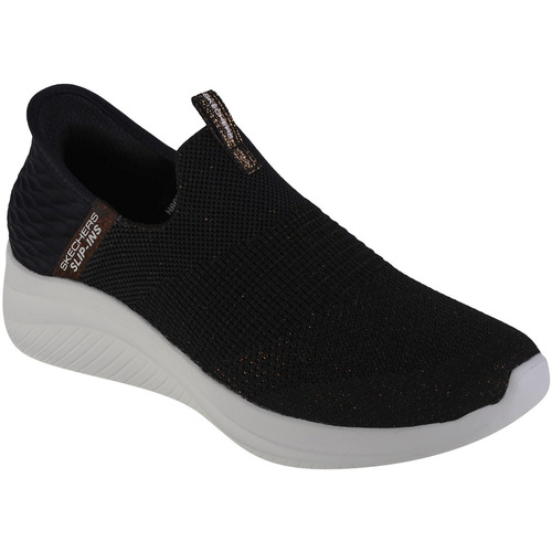 kengät Naiset Matalavartiset tennarit Skechers Slip-Ins Ultra Flex 3.0 - Glitter Me Musta