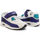 kengät Miehet Tennarit Shone 005-001-V White/Purple Valkoinen