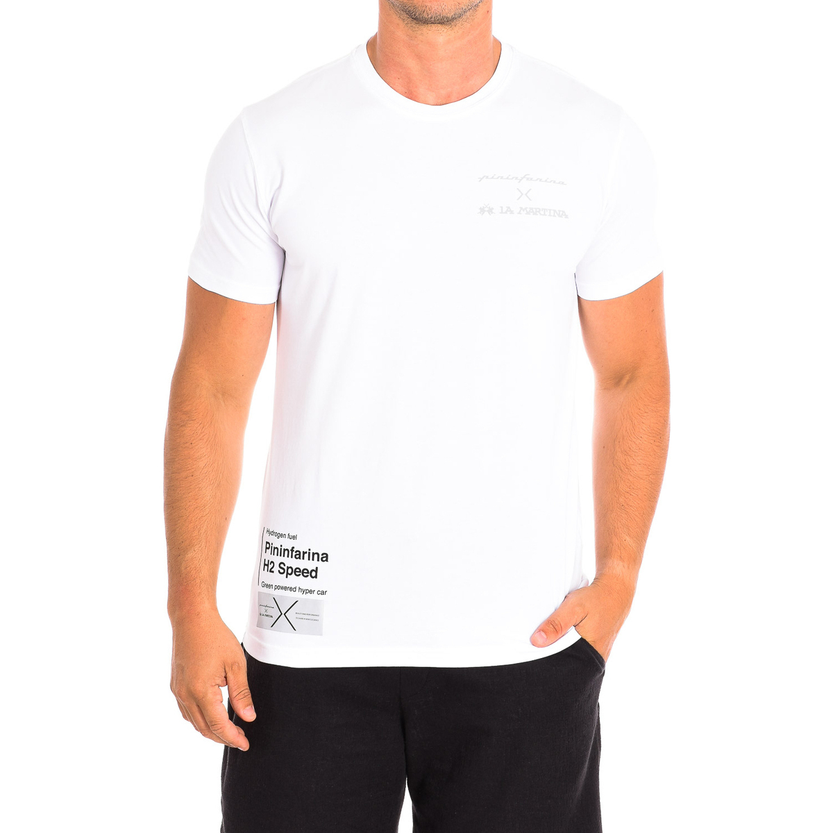 vaatteet Miehet Lyhythihainen t-paita La Martina RMRP61-JS092-00001 Valkoinen