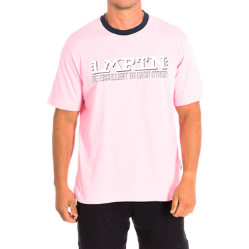 vaatteet Miehet Lyhythihainen t-paita La Martina TMR302-JS303-05157 Vaaleanpunainen