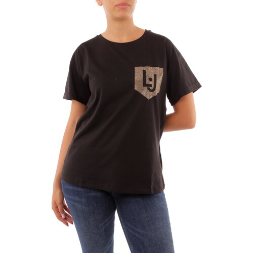 vaatteet Naiset Lyhythihainen t-paita Liu Jo WF3079J5923 Musta
